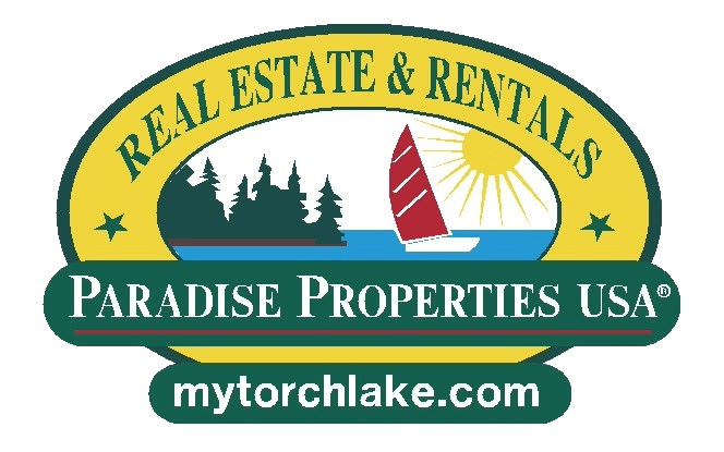 Paradise Properties USA classic sailboat and sun logo